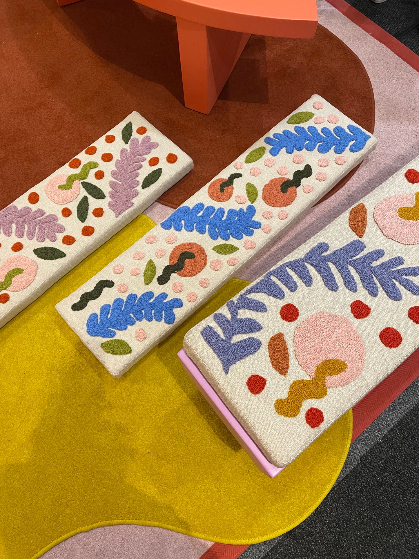 Limited edition punch needle cushions