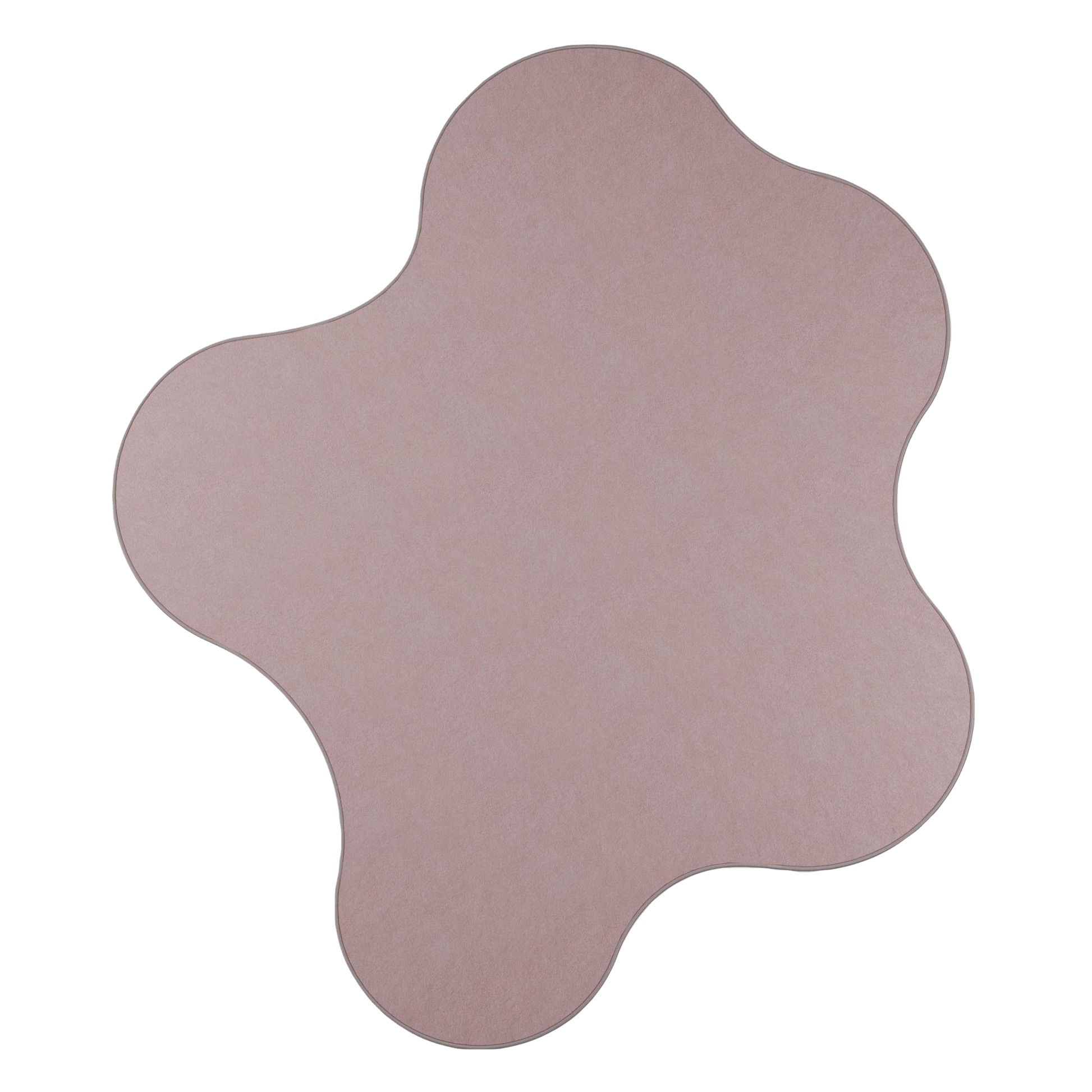 Large curvy rug - blush