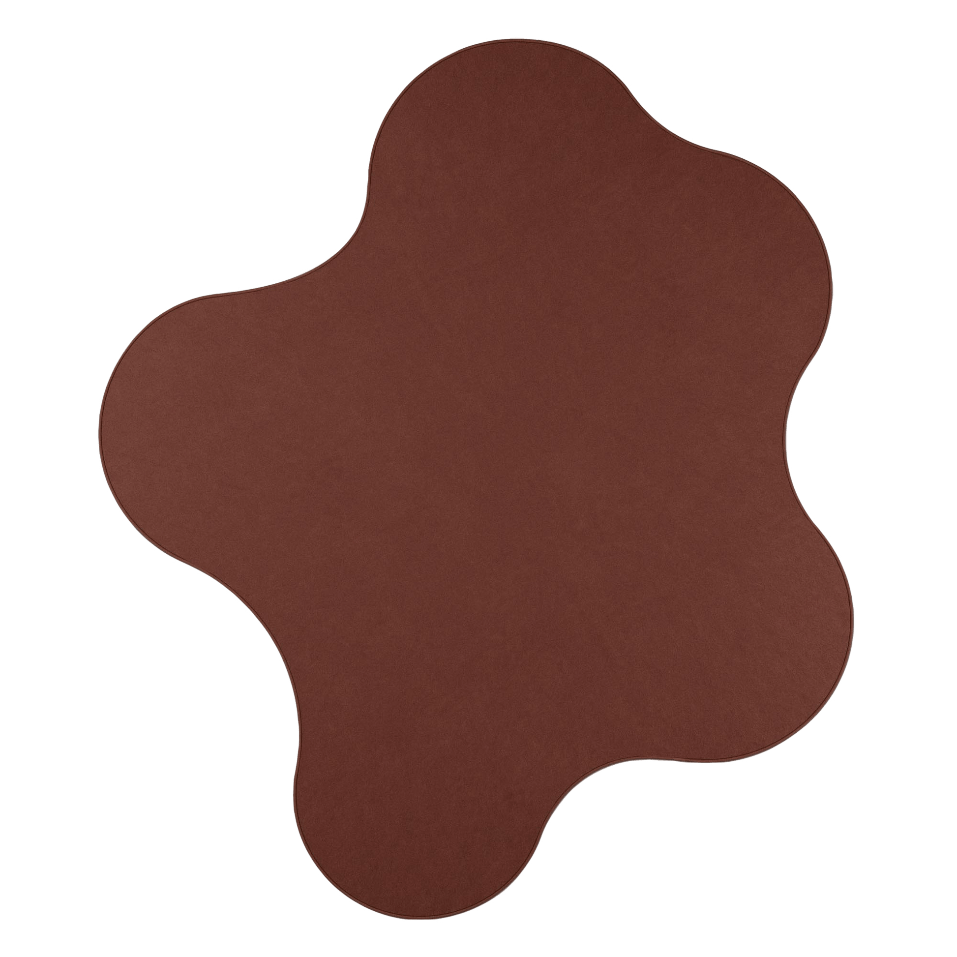 Large curvy rug - brick