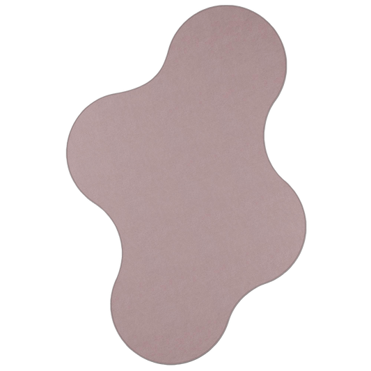 Medium curvy rug in blush